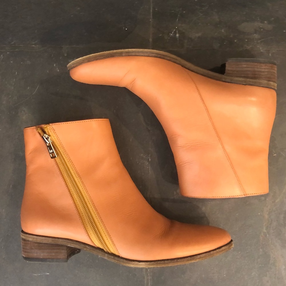 See by Chloe exposed zip leather ankle boots